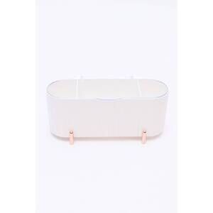 NEW 123 AMORE women's mini beauty organizer in white